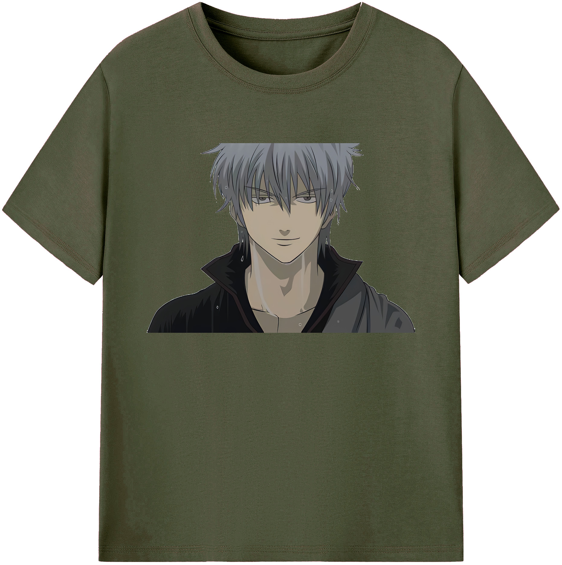 （画像用） ぎんたま 坂田銀時（さかたぎんとき） 神楽 志村新八（しむら しんぱち） GINTAMA Sakata Gintoki Kagura Shimura Shinpachi 綿100％ メンズ半袖Tシャツ｜肌触りやわらか＆通気性